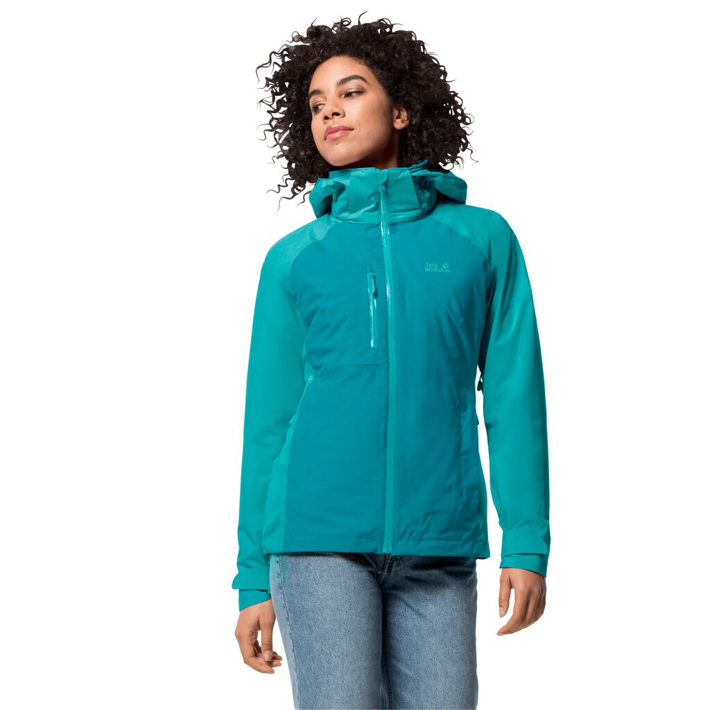 Jack Wolfskin MOUNT EMIN Vestes Femme Bleu Foncé - MHWJBXA-07